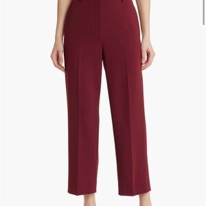 LIKE NEW |Theory Burgundy/Dark Red/ Currant Tailored Crop Pant